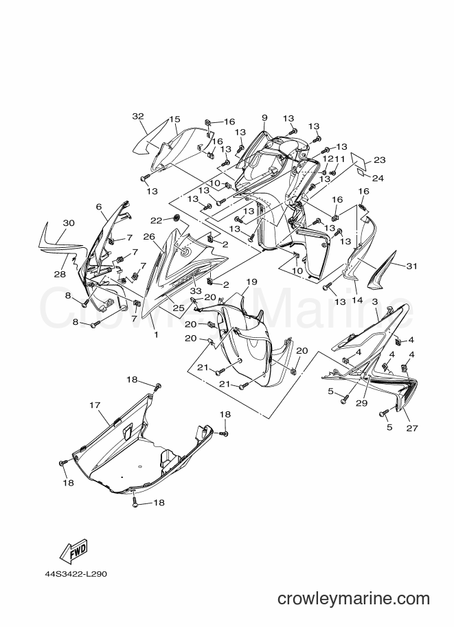 2012 Scooter AL125C - AL125C (44S3) [010] - LEG SHIELD