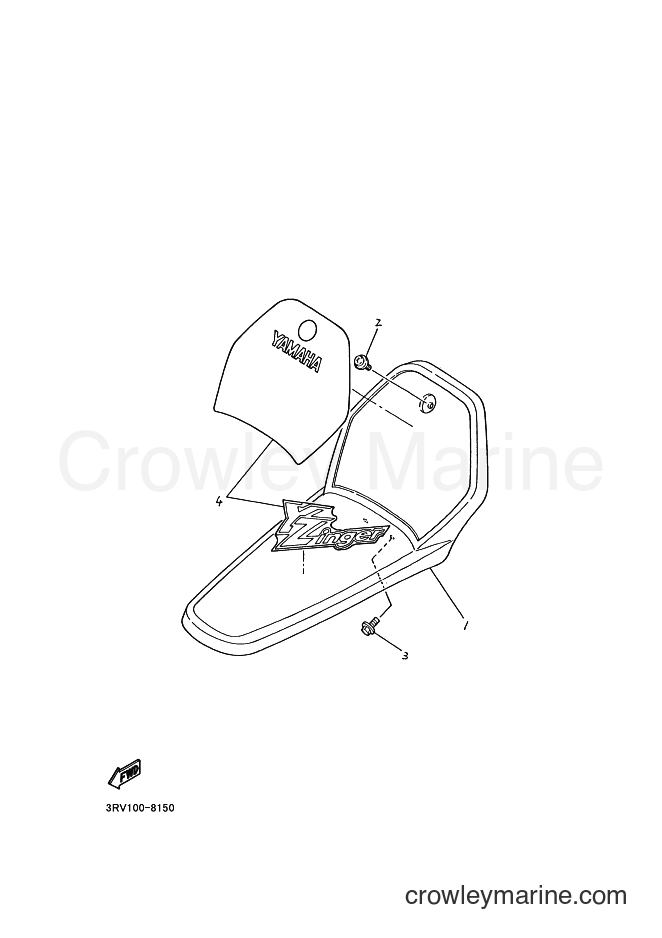 1998 Dirt Bike PW80 - PW80 (4BC8) [080] - FRONT FENDER