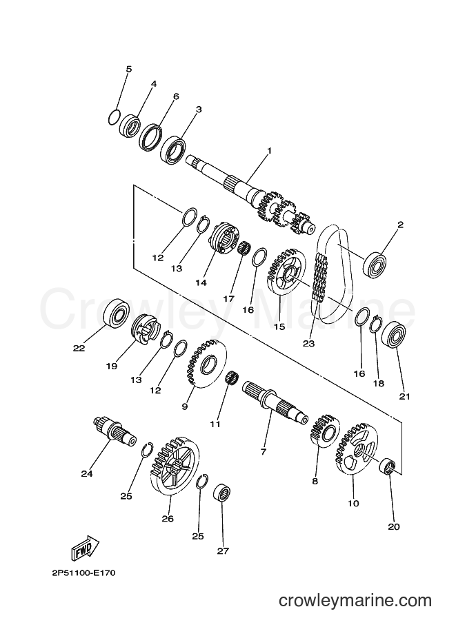 2008 ATV YXR450F - YXR450F (2P5E) [010] - TRANSMISSION