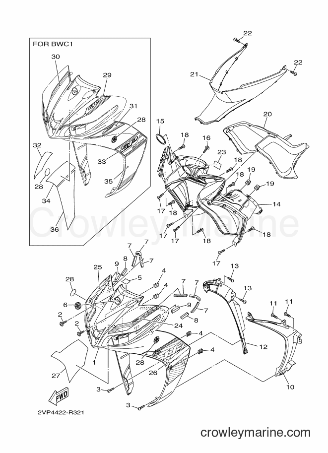 2016 Scooter T115FS-5 - T115FS-5 (2VP5) [010] - LEG SHIELD