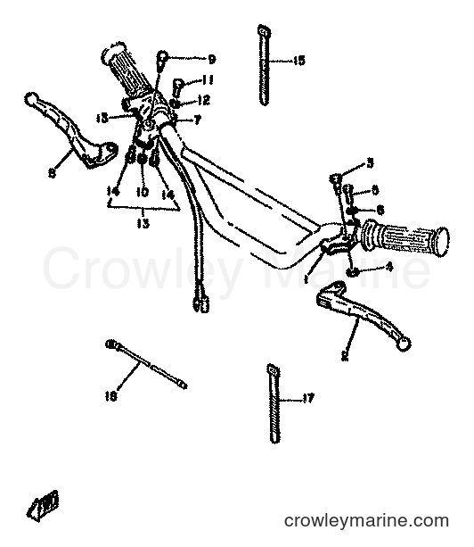 Yamaha Motors YZ50G (3R0) [999] - HANDLE SWITCH & LEVER