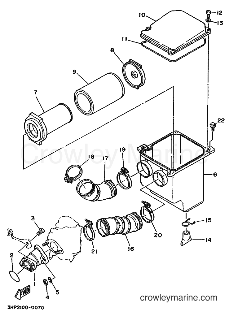 1992 ATV YFM350ER - YFM350ER (3HP6) [010] - INTAKE