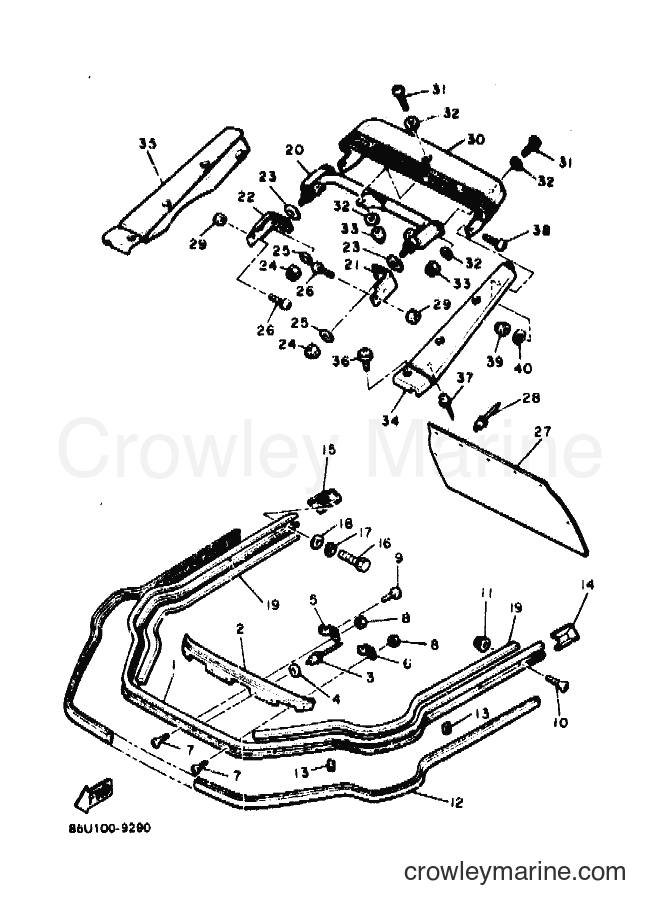 1990 Snowmobile SR540P - SR540P (87U1) [010] - BUMPER