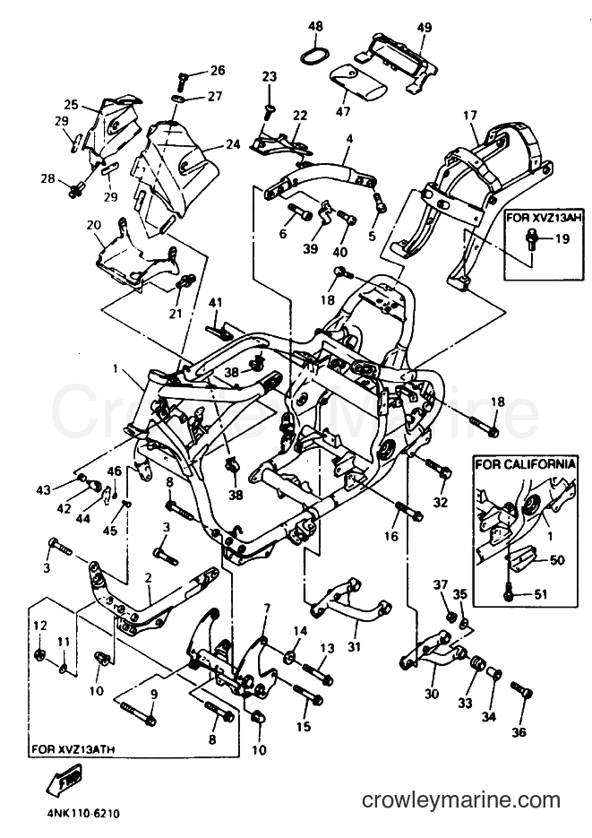 1996 Cruiser XVZ13A - XVZ13A (4NK3) [010] - FRAME