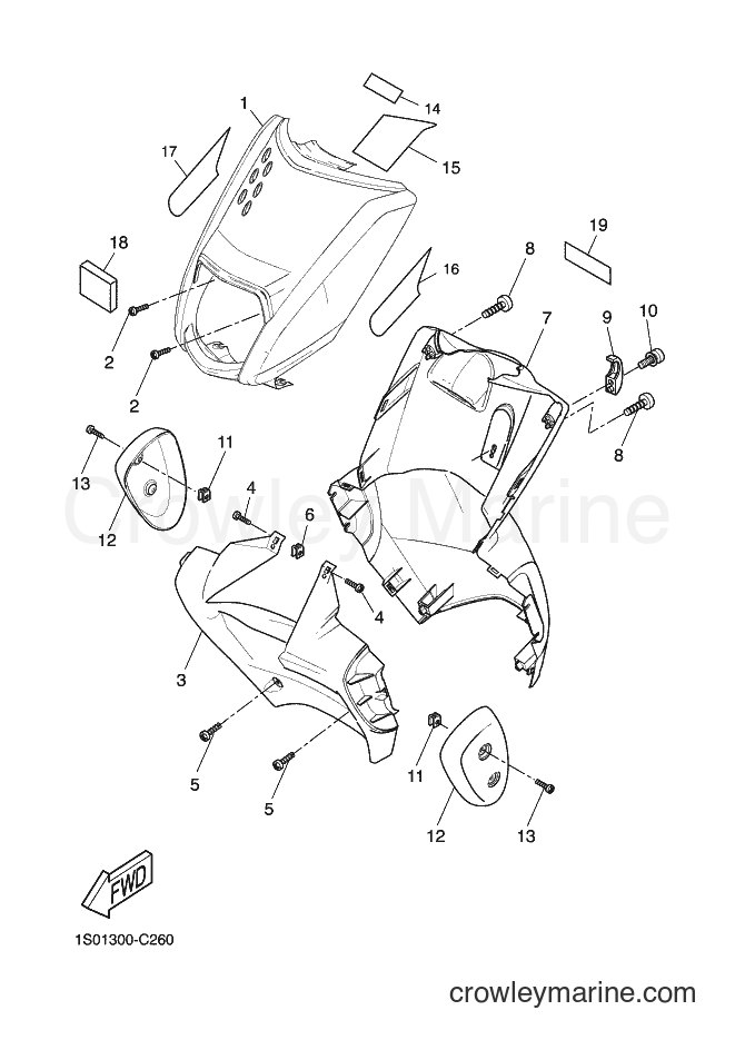 2004 Scooter EW50N - EW50N (1S01) [020] - LEG SHIELD
