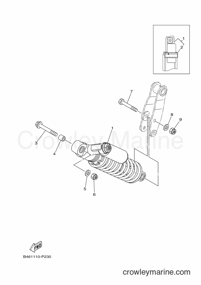 2017 ATV YFM700R - YFM700R (B46A) [010] - REAR SUSPENSION