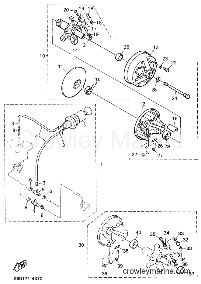 1994 Snowmobile BR250T - BR250T (8BD1) [040] - ALTERNATE FOR ENGINE