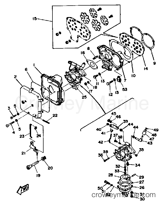 Yamaha Motors 30ESJ - CARBURETOR