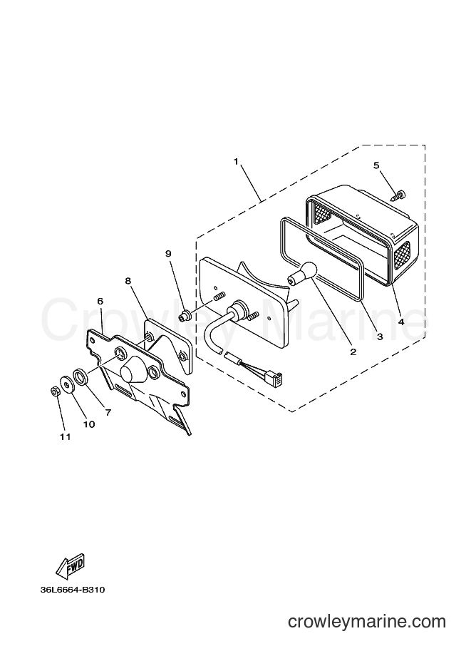 Yamaha Motors RX100T (36L6) [010] - TAILLIGHT