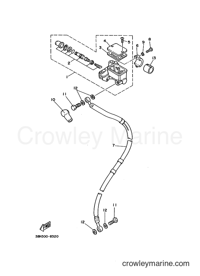 1990 Dirt Bike DT125R - DT125R (3RN2) [999] - FRONT MASTER CYLINDER