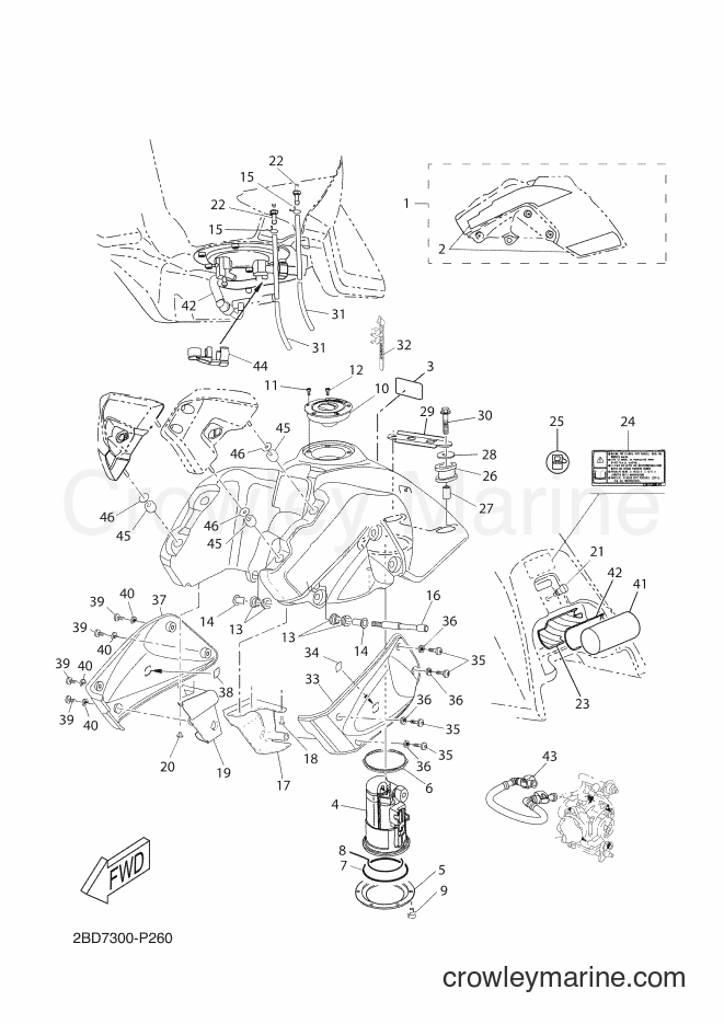 2015 Dirt Bike XT660Z - XT660Z (2BD7) [010] - FUEL TANK