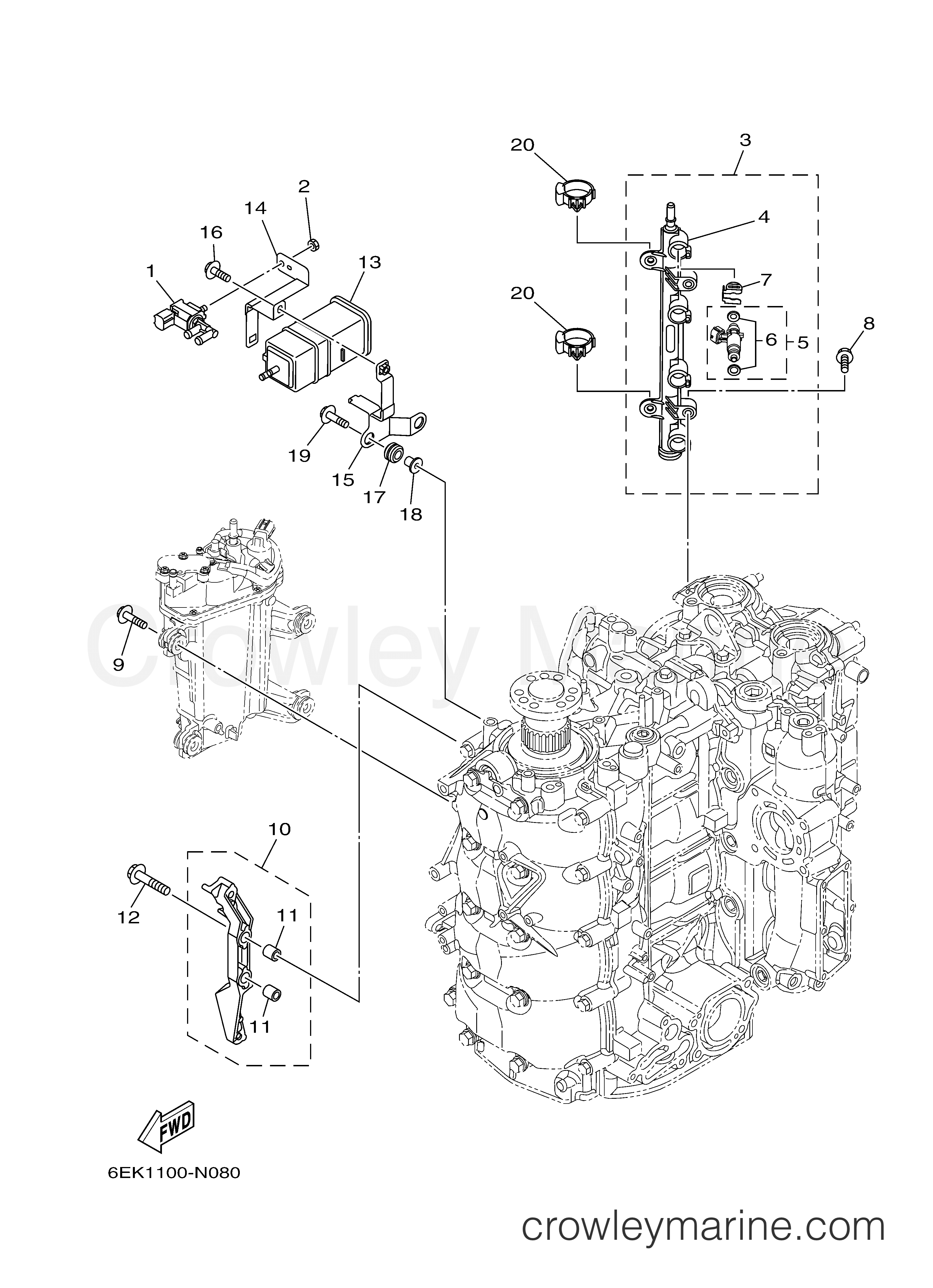 Yamaha Motors LF115XB - INTAKE 2