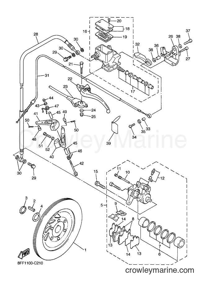 2004 Snowmobile SXV70ER - SXV70ER (8FB5) [020] - BRAKE