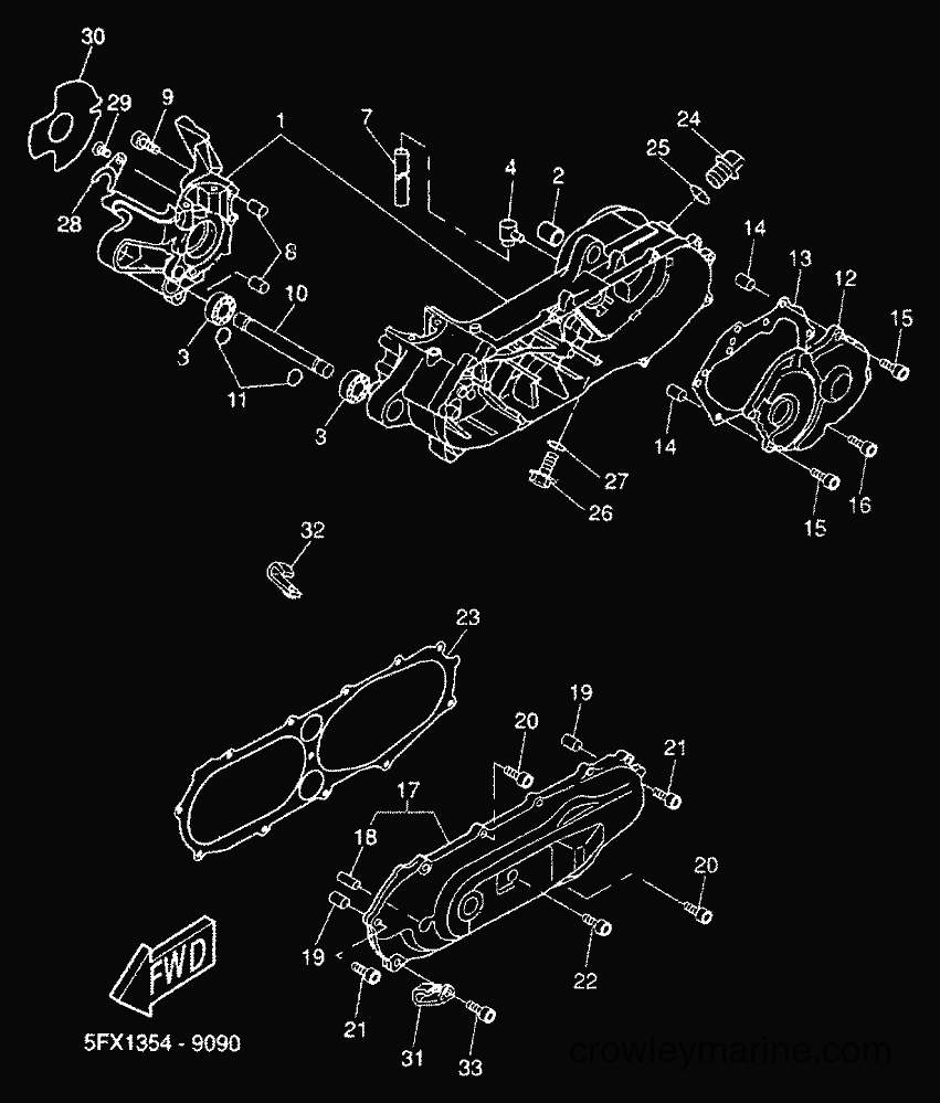 Yamaha Motors CW50 (5HG4) [010] - CRANKCASE