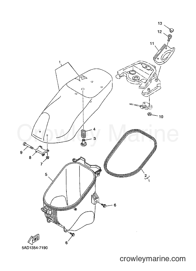 1999 Scooter YN50 - YN50 (5ADF) [010] - SELLE