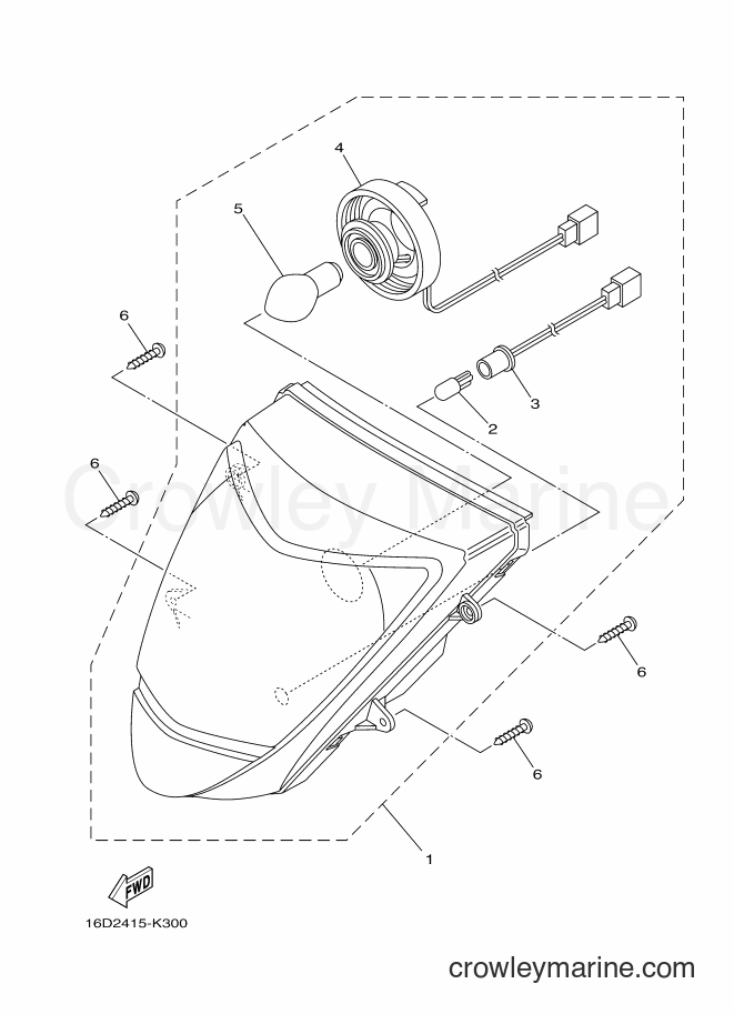 Yamaha Motors XC100E (1RS1) [010] - HEADLIGHT