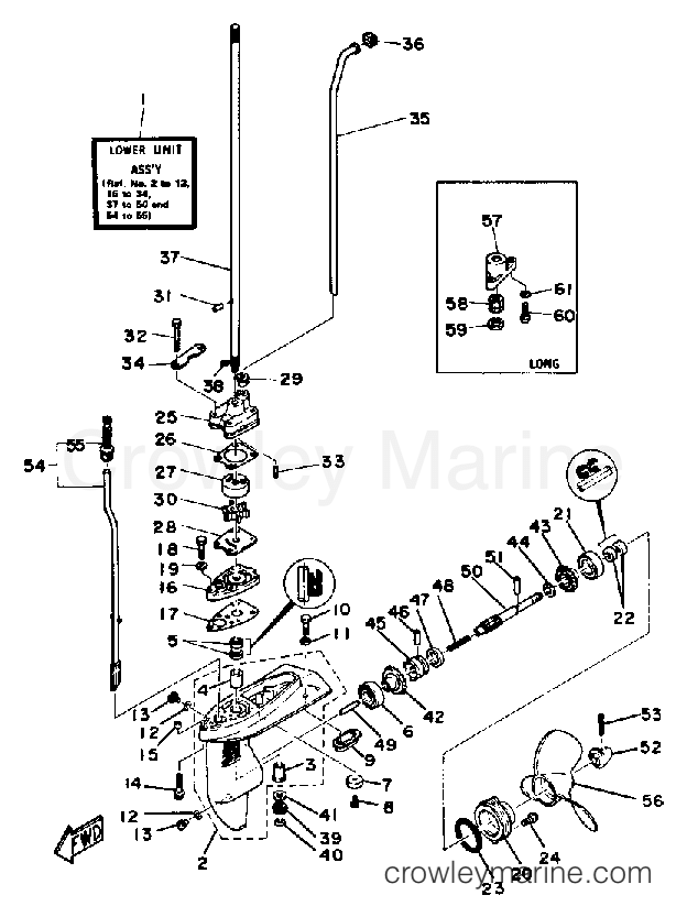 Yamaha Motors 4LG - LOWER DRIVE 1