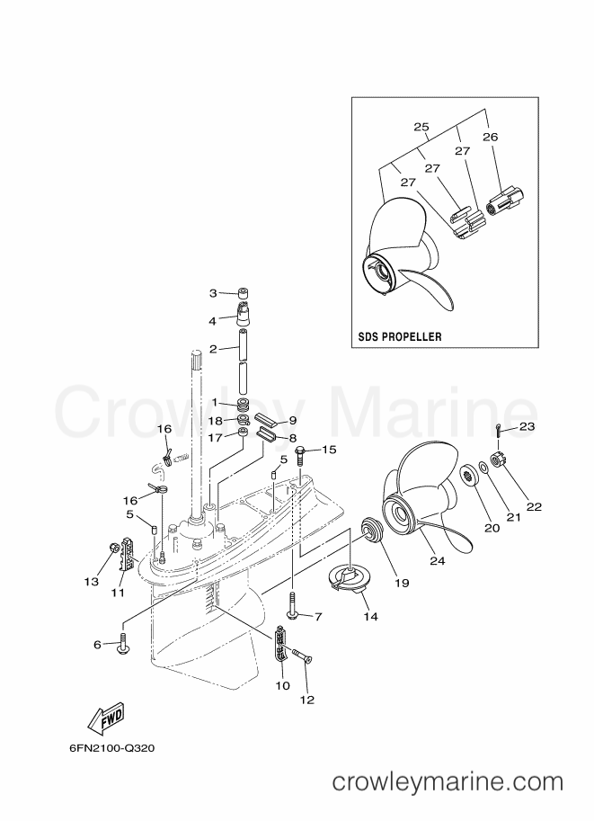 Yamaha Motors F130AETX (6EM3) [070] - LOWER CASING & DRIVE 2