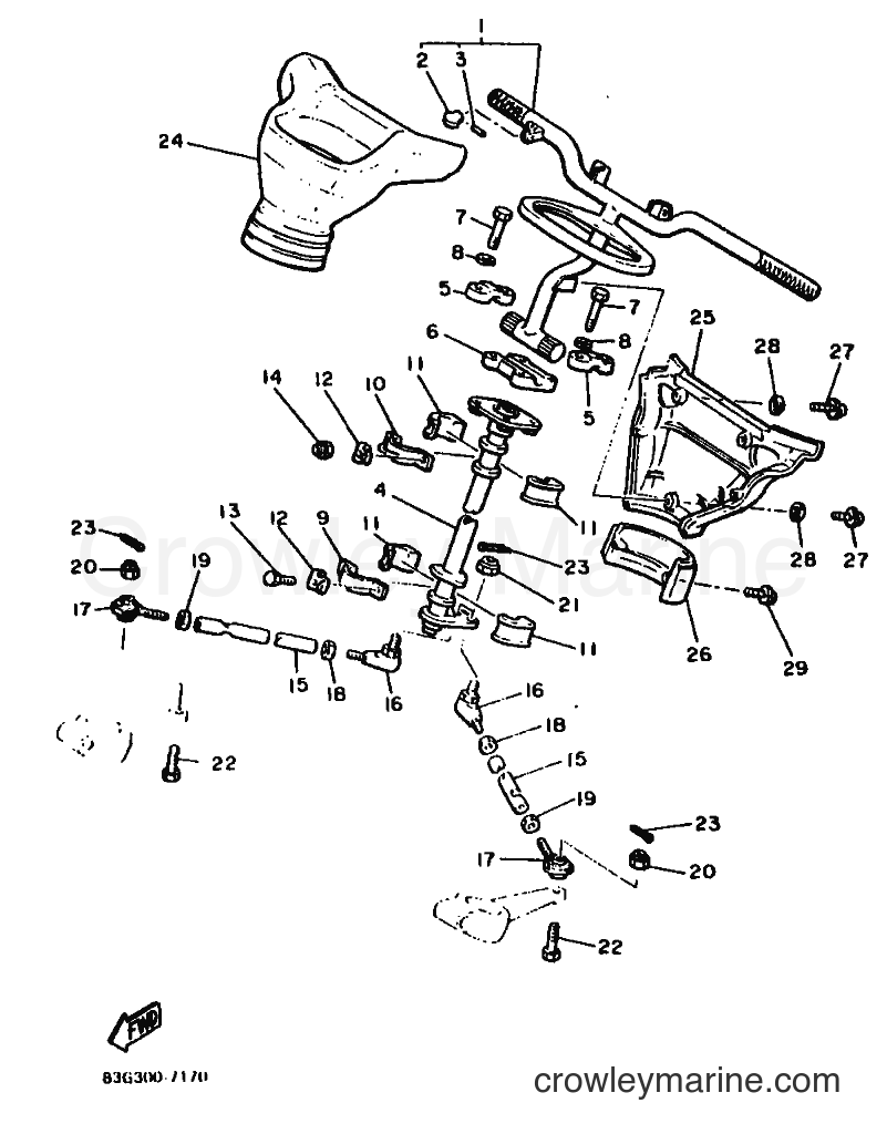 Yamaha Motors SR540 (86P3) [010] - STEERING