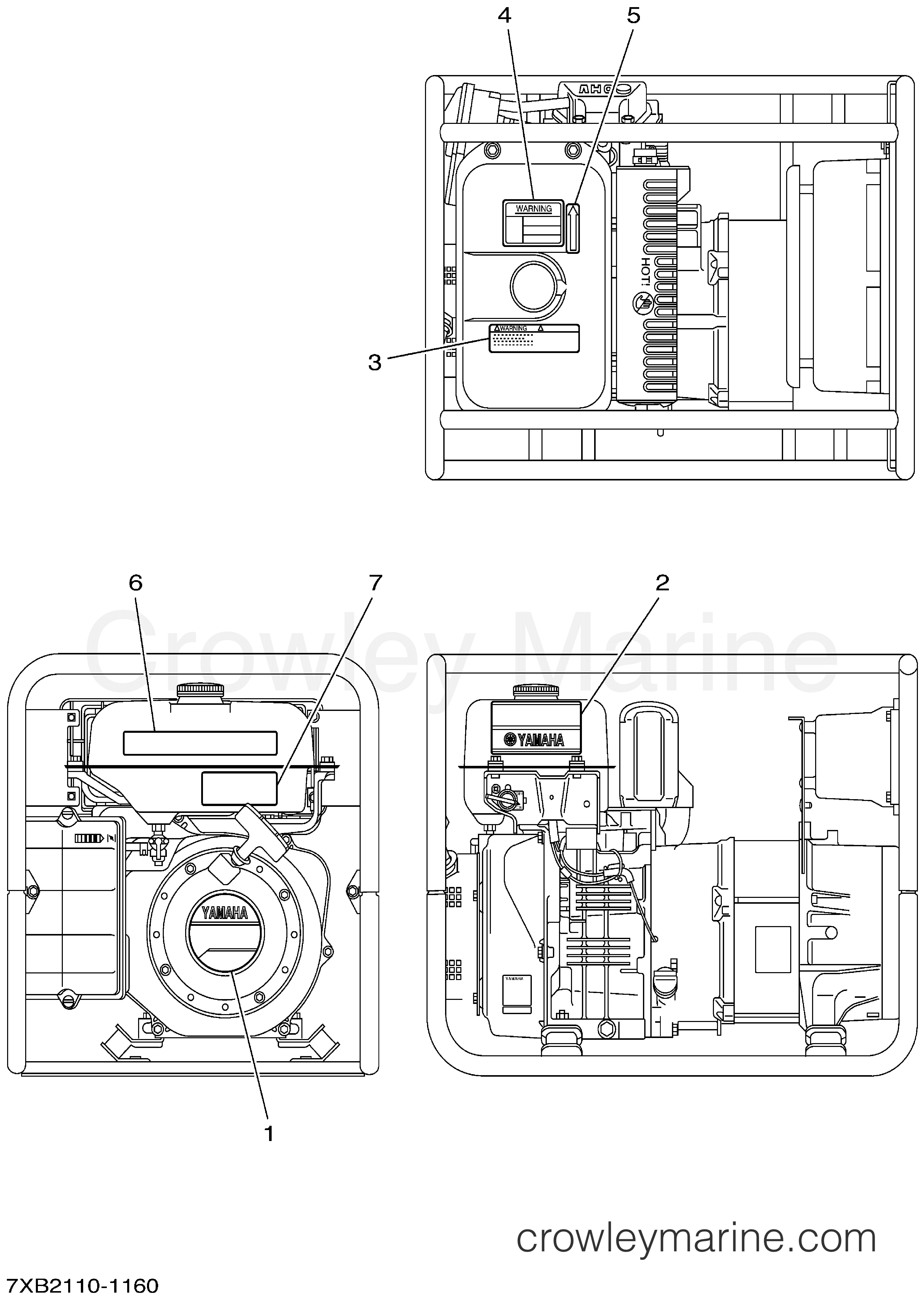 Yamaha Motors EF4600A - LABELS