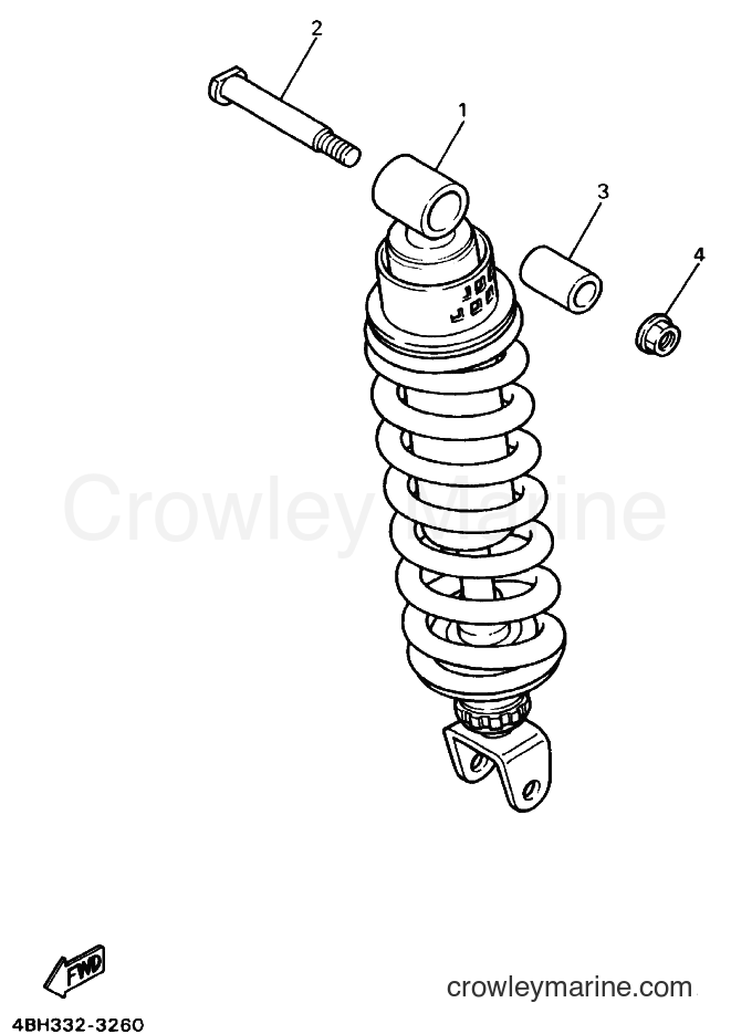 Yamaha Motors GTS1000A (4FV4) [99A] - REAR SUSPENSION