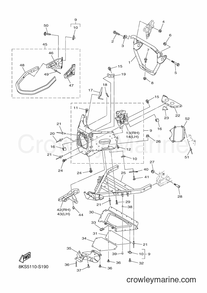 Yamaha Motors SRV10MS62 (8KT4) [010] - FRAME 1