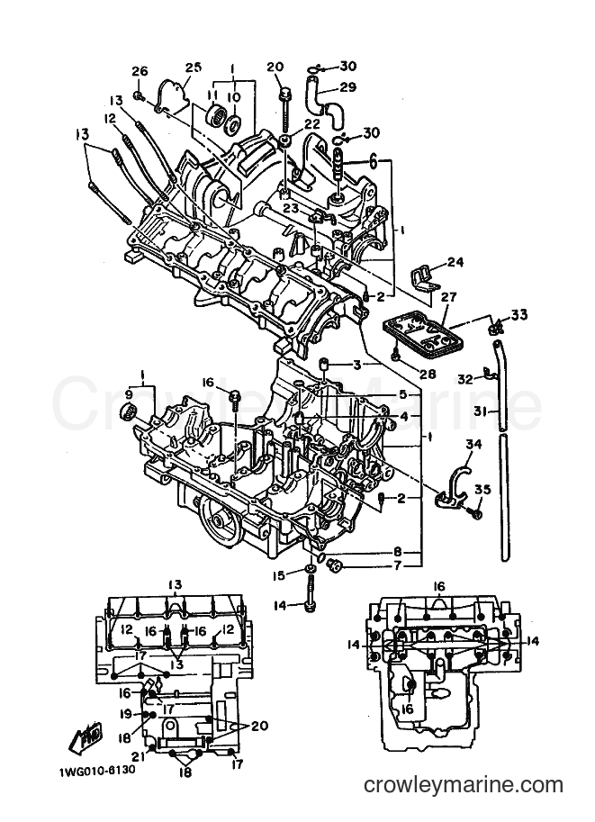 1988 Sport Bike FZR400 - FZR400 (3BF2) [010] - CRANKCASE
