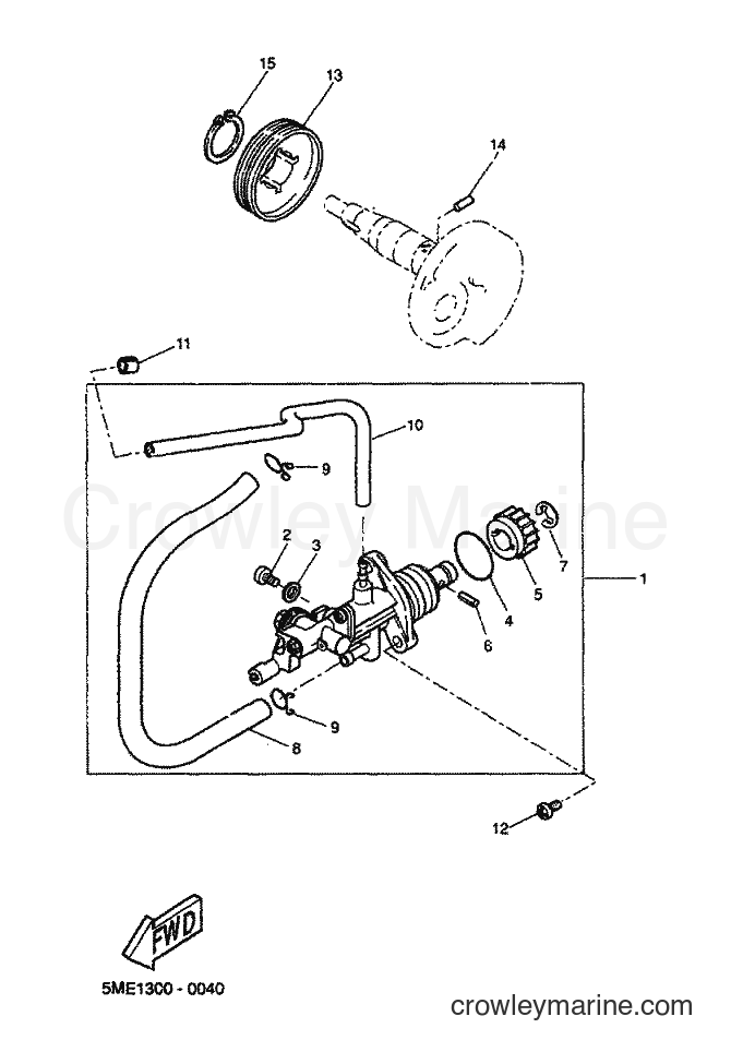 2000 Scooter YQ100 - YQ100 (5ME1) [070] - OIL PUMP