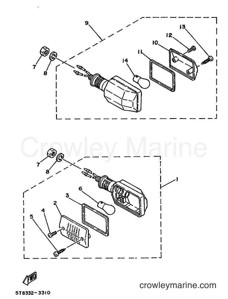 1987 Scooter DT50MX - DT50MX (2UN) [99A] - FLASHER LIGHT