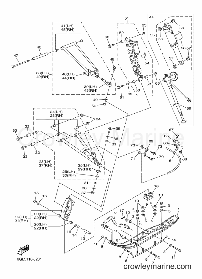 2010 Snowmobile RFX10R - RFX10R (8GL5) [020] - SKI