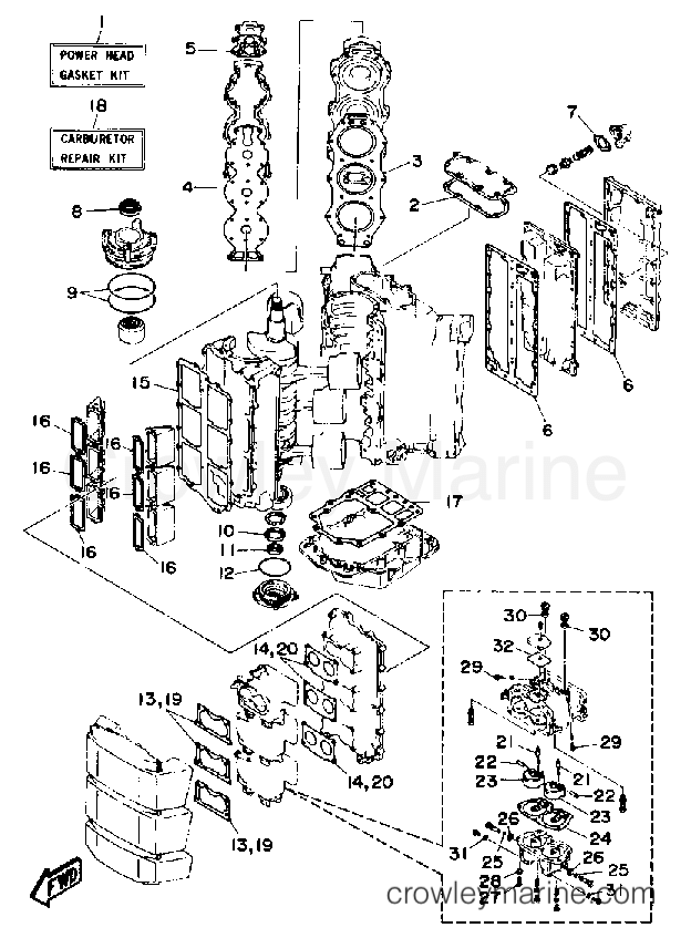 Yamaha Motors PROV150LD - REPAIR KIT