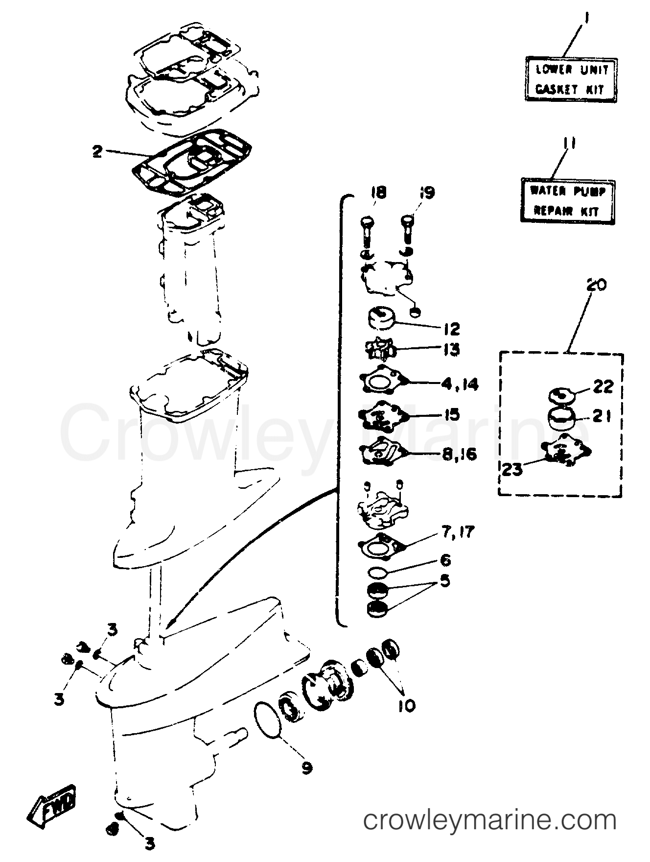Yamaha Motors 30MLHS - REPAIR KIT 2