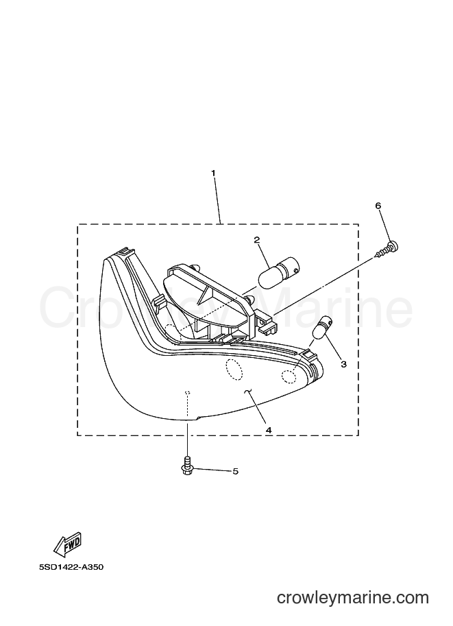Yamaha Motors T105SE (5SD1) [010] - HEADLIGHT