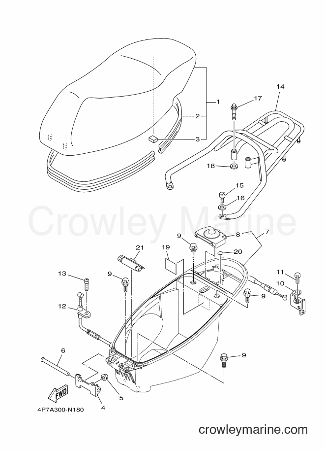 2014 Scooter XC125E - XC125E (4P7A) [010] - SEAT