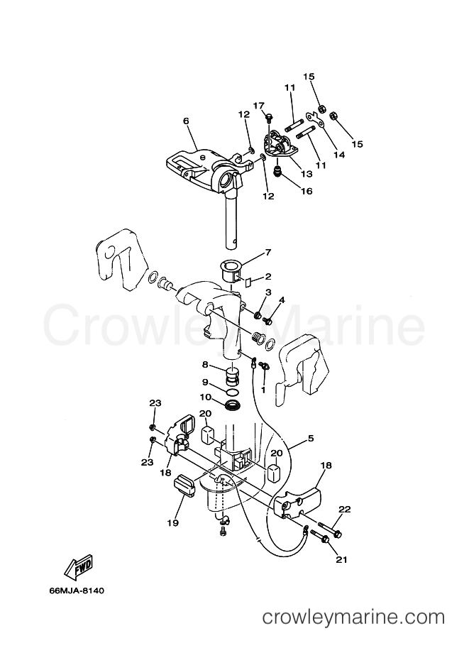 Yamaha Motors F15A (66M) [050] - BRACKET 2