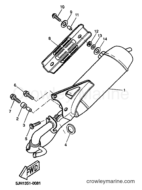 2001 Scooter EW50 - EW50 (5JH3) [020] - EXHAUST