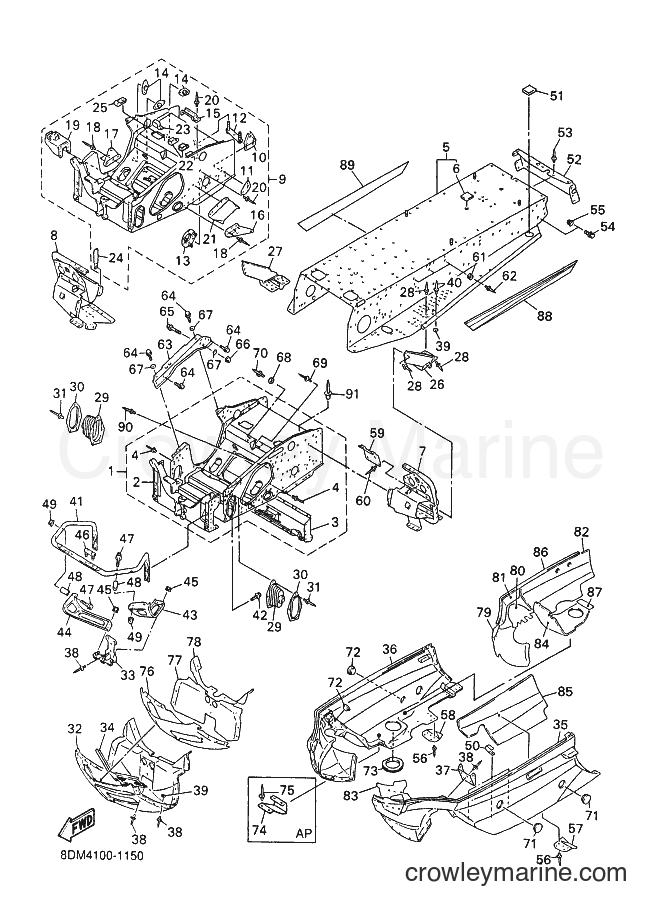 Yamaha Motors VT700 (8DM4) [020] - FRAME