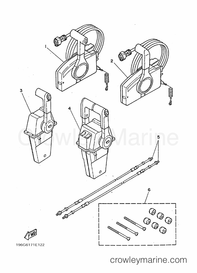 Yamaha Motors 200T (6G6) [010] - REMOTE CONTROL