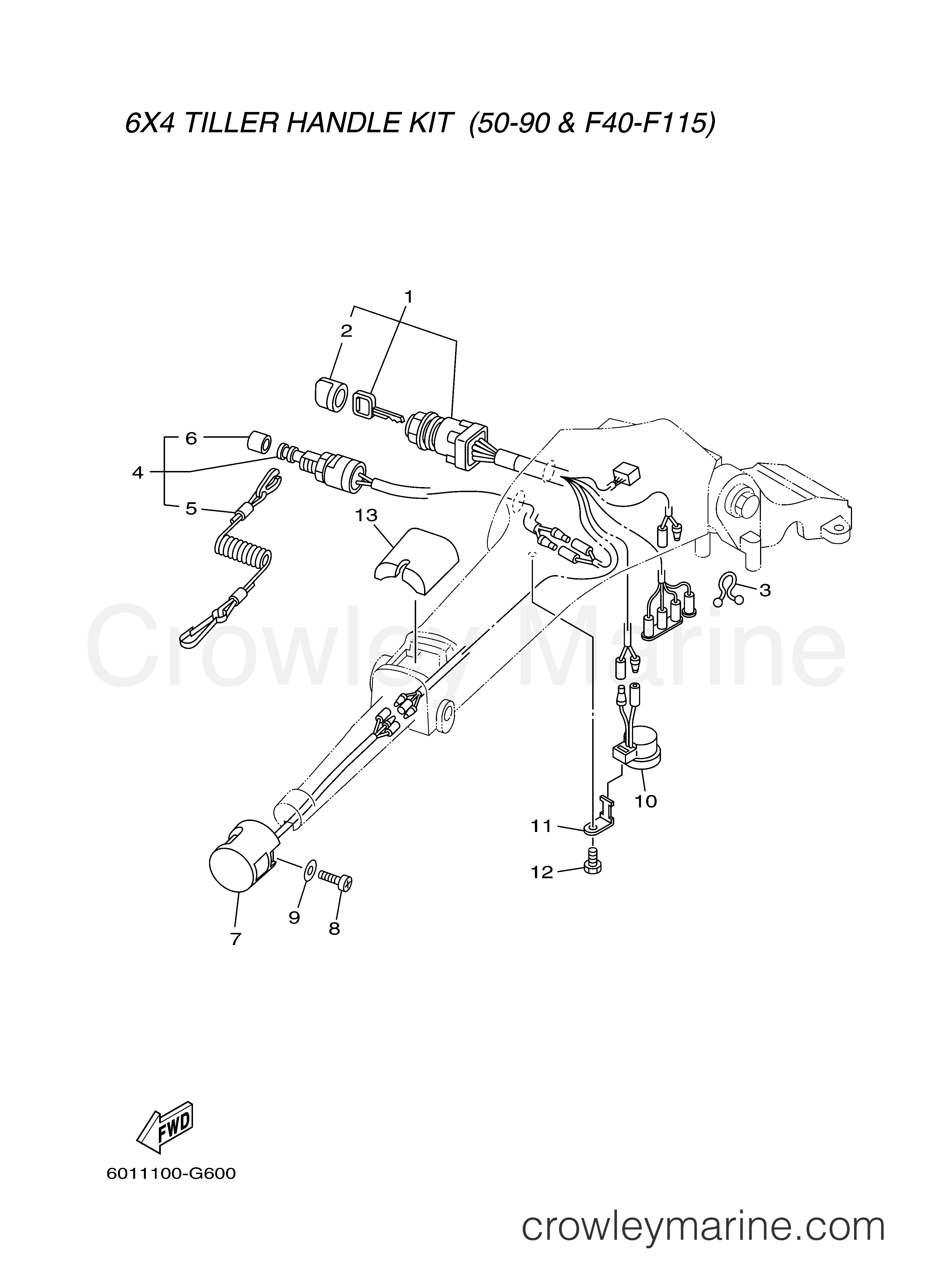 Yamaha Motors Rigging 2007 - TILLER HANDLE ELECTRICAL
