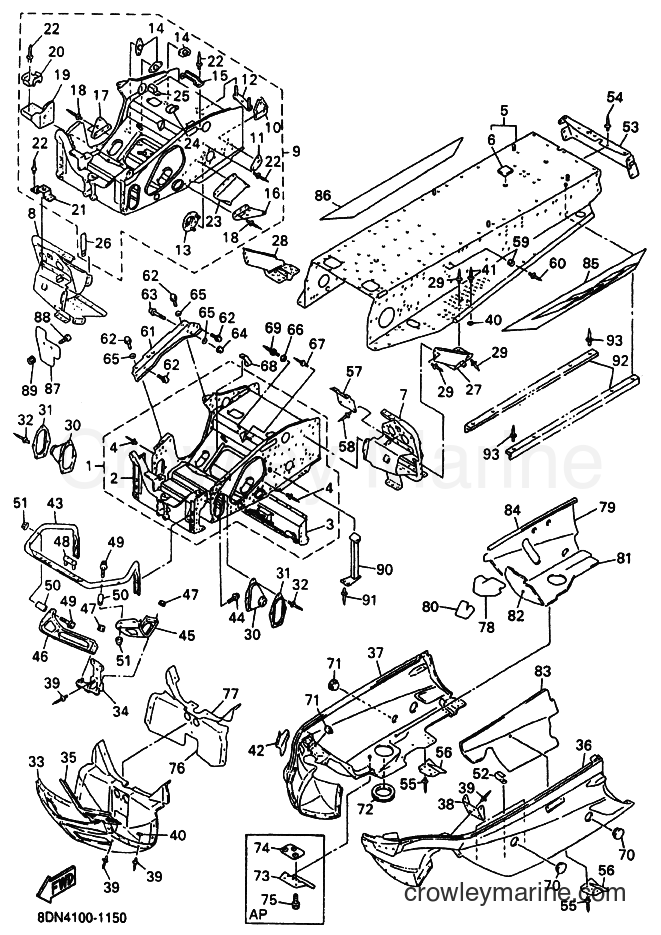 Yamaha Motors SRX700S (8DW4) [020] - FRAME