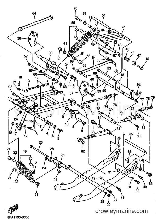 Yamaha Motors RX10 (8FA1) [020] - TRACK SUSPENSION 3