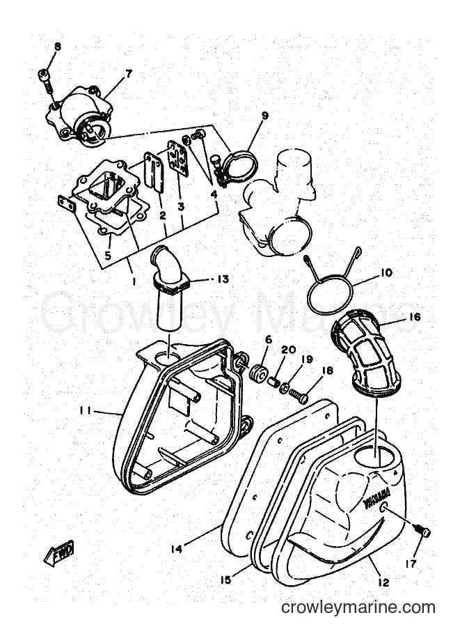 Yamaha Motors YA50R (4PC4) [010] - INTAKE