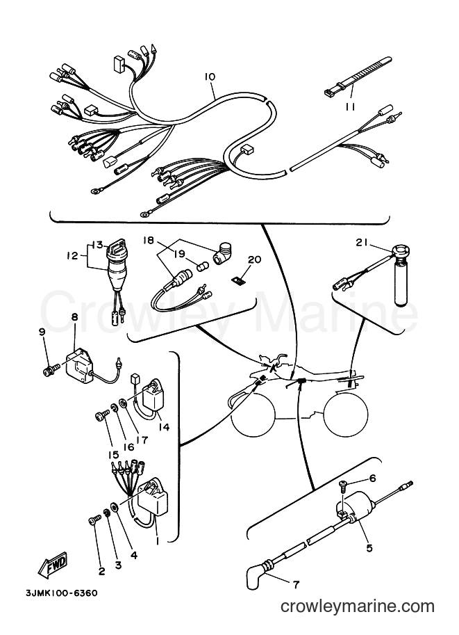 1996 ATV YFS200 - YFS200 (3JML) [010] - ELECTRICAL 1