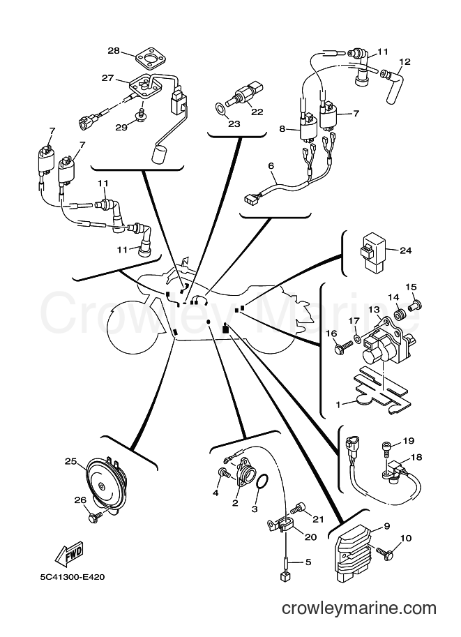 Yamaha Motors XV1900A (5C41) [010] - ELECTRICAL 1