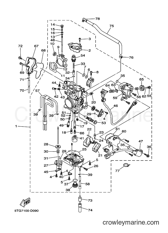 2005 ATV YFZ450 - YFZ450 (5TGD) [010] - CARBURETOR