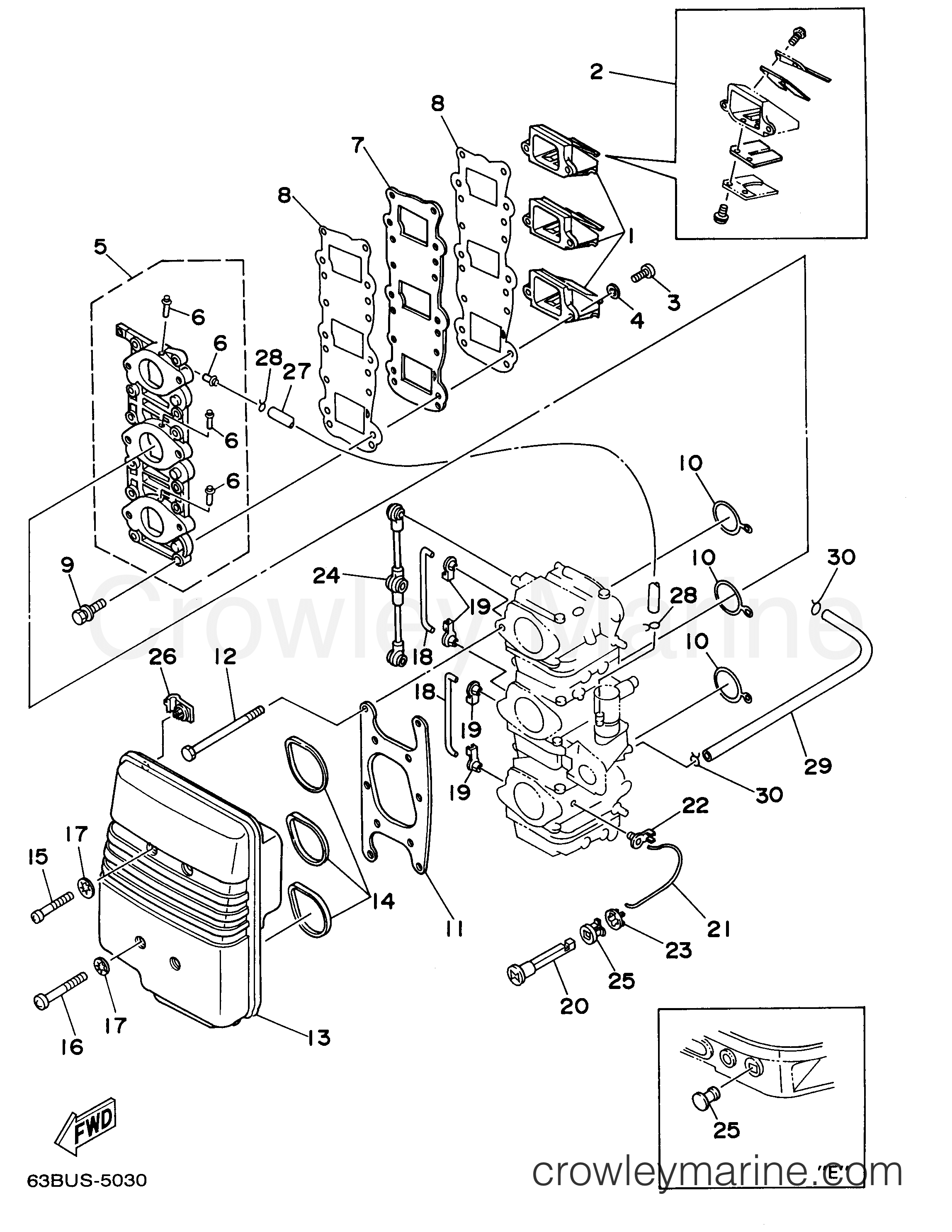 Yamaha Motors 40MLHU - INTAKE