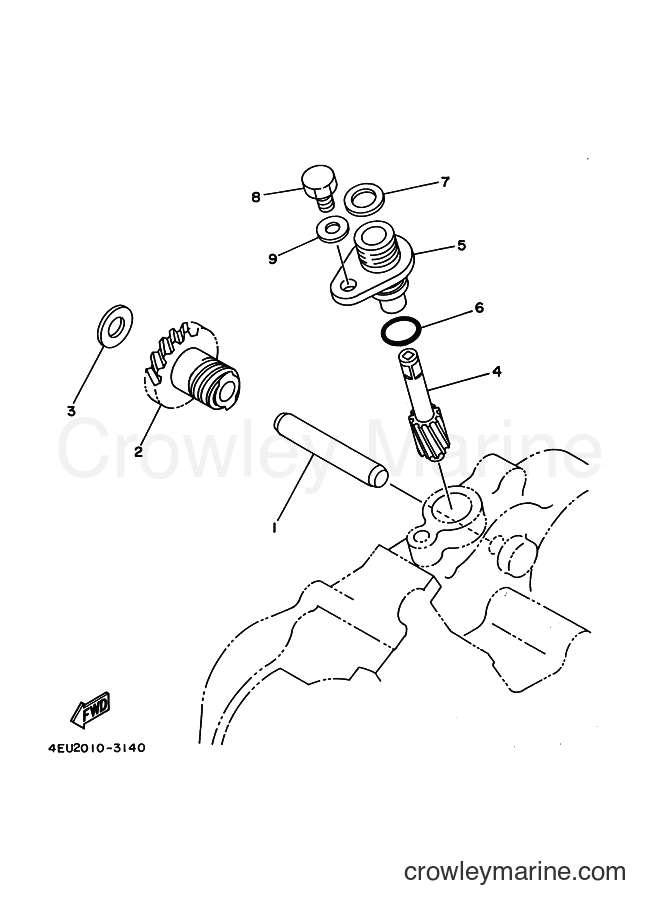 2000 Scooter DT50LC - DT50LC (3UN7) [010] - TACHOMETER GEAR