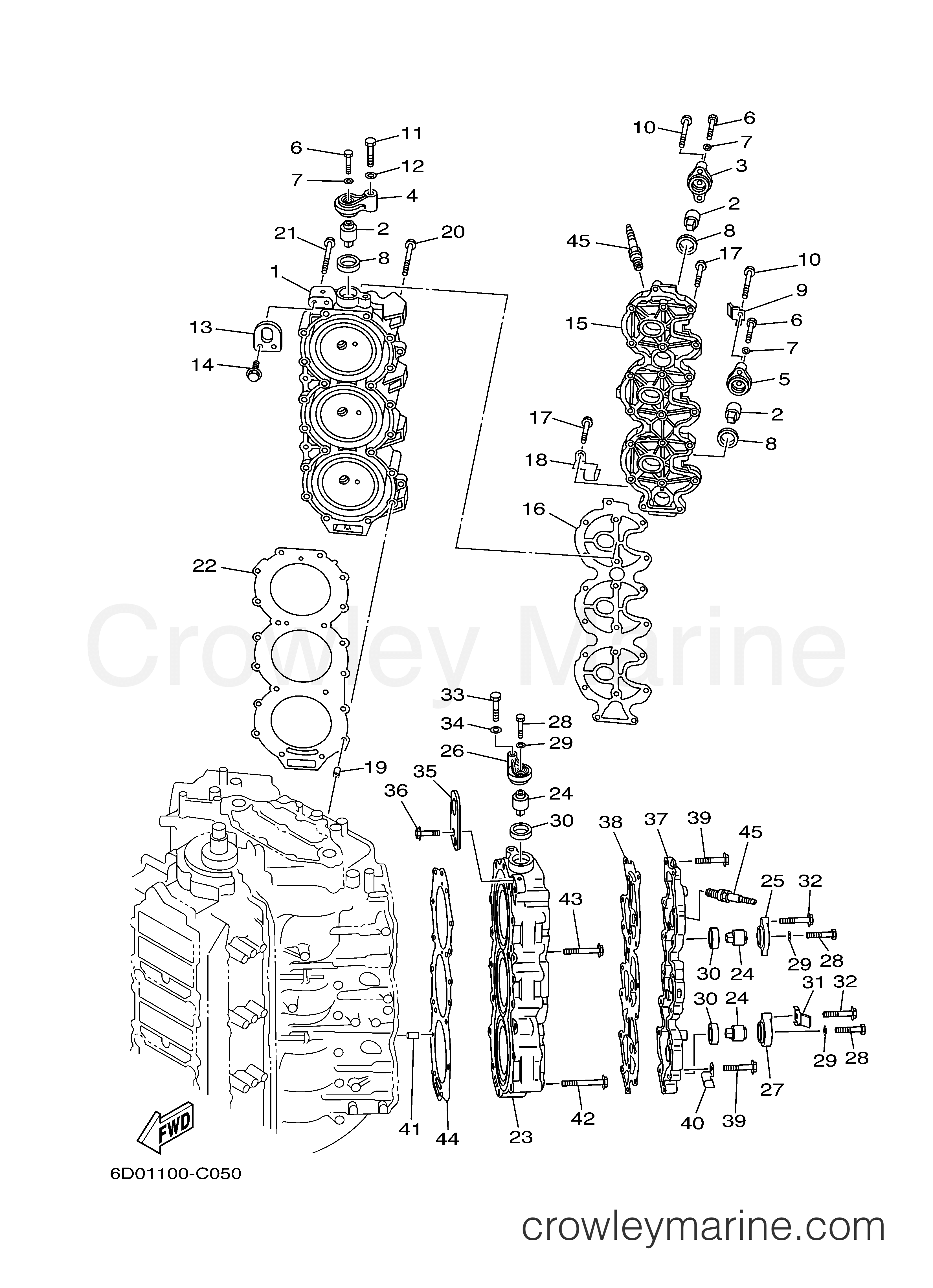 Yamaha Motors Z300TXRD - CYLINDER CRANKCASE 2