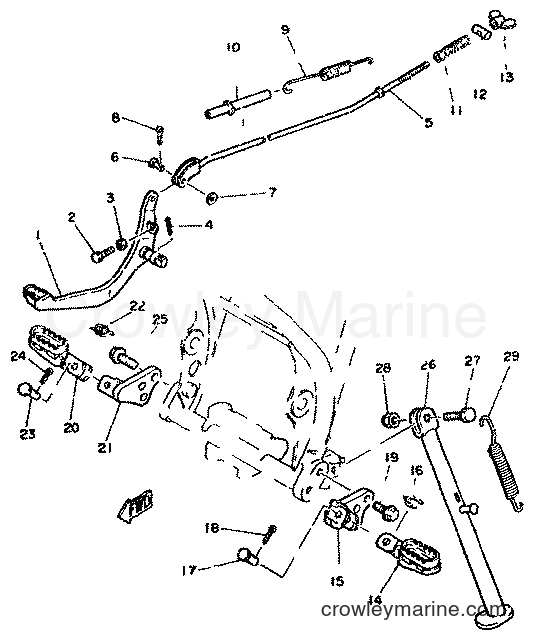 1981 Dirt Bike XT250 - XT250 (5G4) [999] - STAND & FOOTREST
