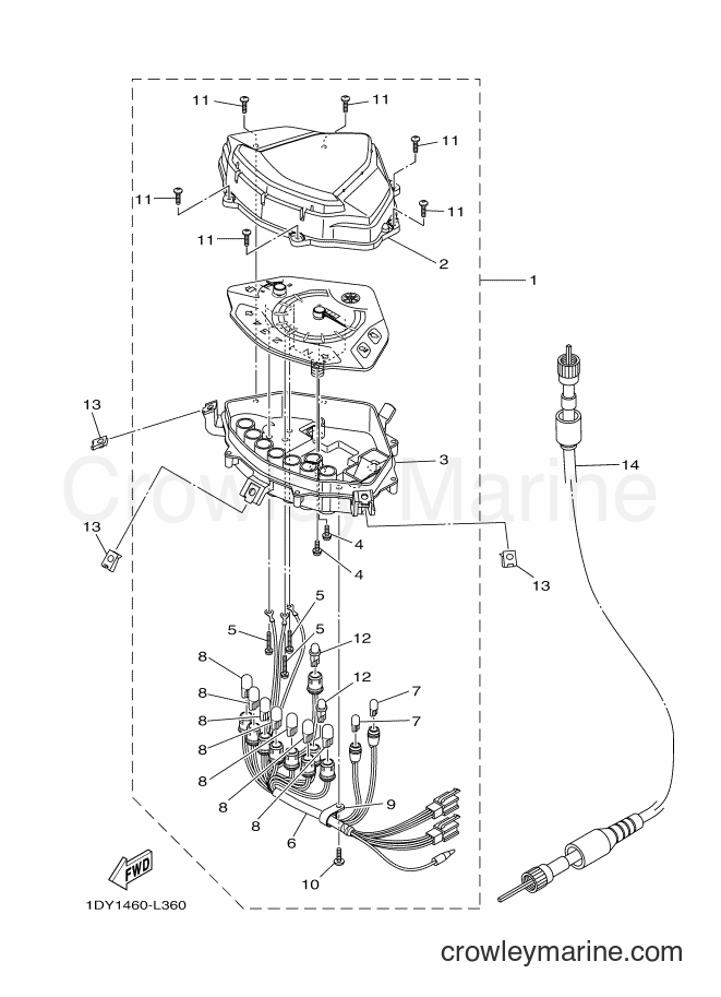Yamaha Motors T115FSEC (1DY3) [010] - METER